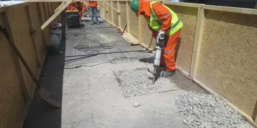 Illustrative image of Exploratory test pit in Corona California